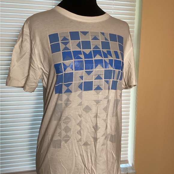 Armani Exchange Blue and White Graphic Tee - Picture 1 of 5